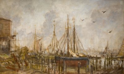 A Shipyard, Shoreham, Sussex by Philip Wilson Steer