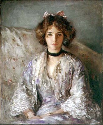 Portrait of Miss Ethel Warwick by Philip Wilson Steer