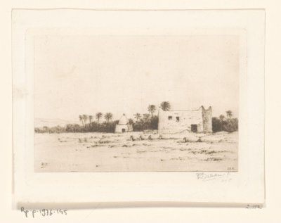 Cemetery in an Oasis by Philip Zilcken (signed by artist)
