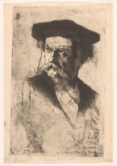 Portrait of a man by Philip Zilcken (signed by artist)