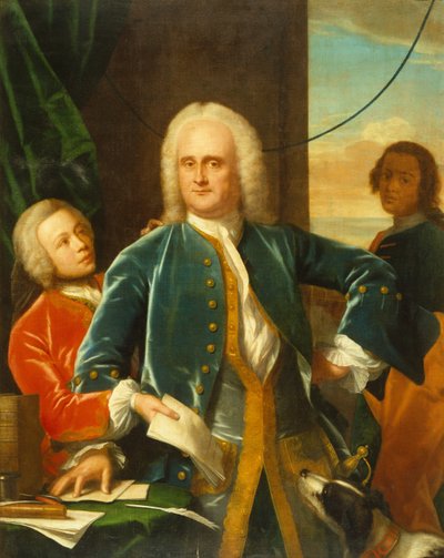 Jan Albert Sichterman with His Son Jan Albert by Philip van Dyck