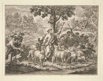 Christ as Shepherd by Philipp Andreas Kilian