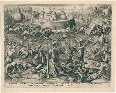 Fortitudo Fortitude from The Seven Virtues by Philipp Galle