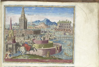 The Walls of Babylon from the Series The Eighth Wonders of the World by Philipp Galle