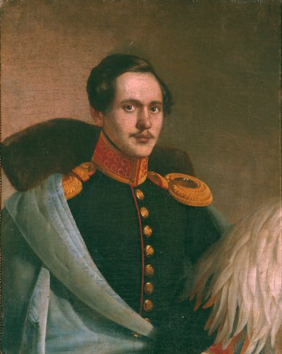 Portrait of the poet Mikhail Lermontov 1814-1841, 1834 by Philipp Osipovich Budkin