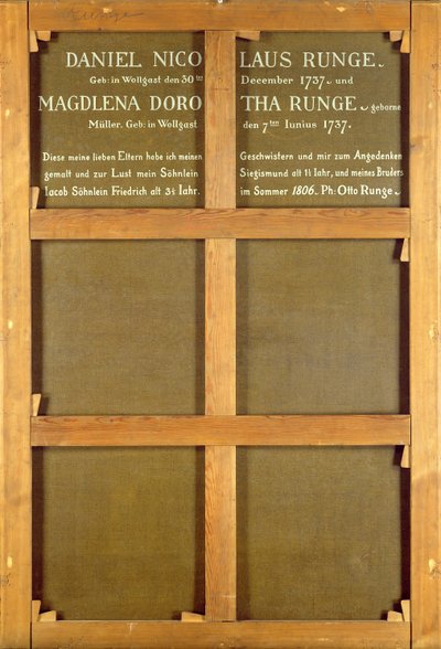 Inscription on the Back of the Painting, 