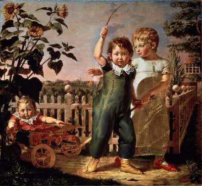 Portrait of Children Hulsenbeck by Philipp Otto Runge