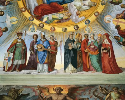Dante and Beatrice speak to the teachers of wisdom, from 