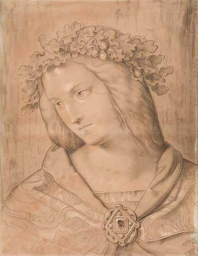Germania, Bust, Study for the Fresco Painting by Philipp Veit