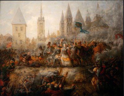 Defense of Tournai by the Princess of Epinoy, Philippe-Auguste Hennequin, Museum of Fine Arts of Tournai by Philippe Auguste Hennequin