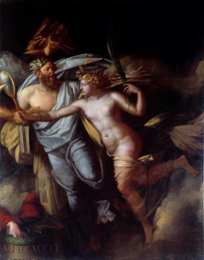 French Revolution: “The triumph of the French people on August 10” Allegory of the day of August 10 by Philippe Auguste Hennequin