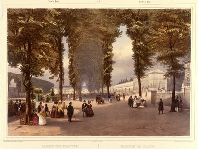 The Jardin des Plantes - in “Promenade dans Paris et ses environs”, by Jacottet and Benoist, Paris, c. 1840 by Philippe Benoist