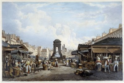 The Walk Around the Fountain of the Innocent, ca. 1840 - in 