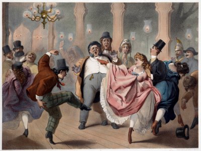 The Foot Moving Popular Entertainment Scene by Philippe Jacques Linder