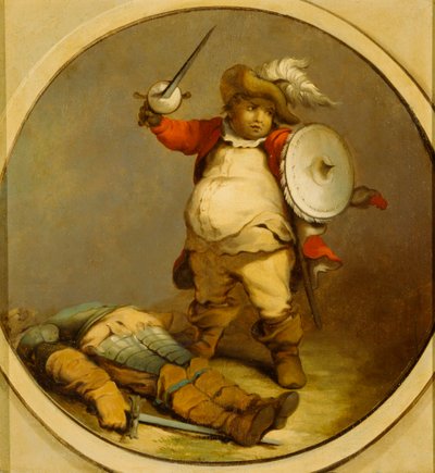 Falstaff with the Body of Hotspur by Philippe Jacques de Loutherbourg