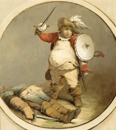 Falstaff with the Body of Hotspur by Philippe Jacques de Loutherbourg