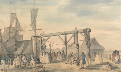 The Arrival of a Hoy at Margate by Philippe Jacques de Loutherbourg