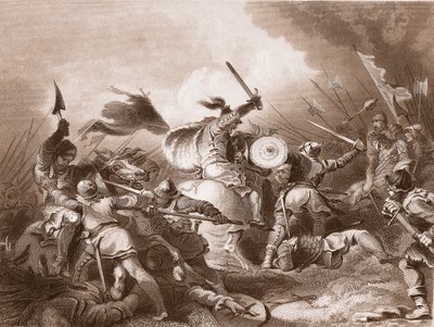 The Battle of Hastings, Engraved by A.H. Payne by Philippe Jacques de Loutherbourg