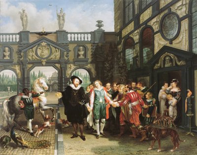 The Farewell of Van Dyck by Philippe Jacques van Brée