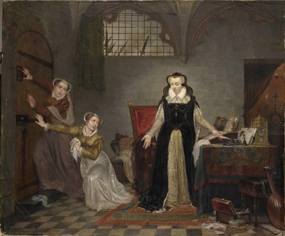 The Last Hours of Mary Stuart, Queen of Scots by Philippe Jacques van Brée