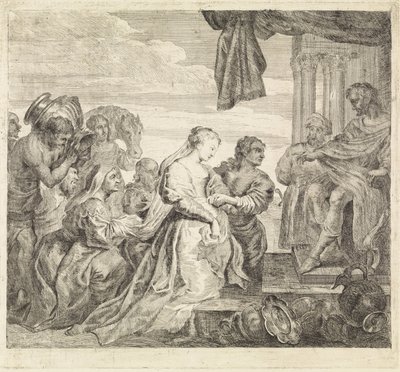 Visit of the Queen of Sheba by Philippe Lambert Joseph Spruyt
