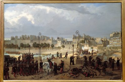 Emote scene at the bridge of the archeveche on June 23 by Philippe Marie Chaperon