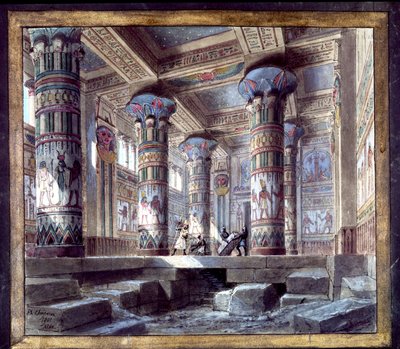Scenography of Philippe Chaperon for the Opera Aida by Giuseppe Verdi by Philippe Marie Chaperon