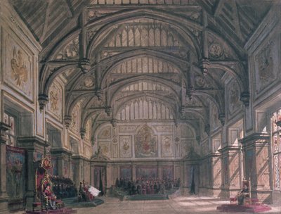 Stage set for Act III of the play 