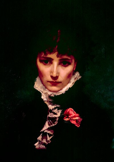 Portrait of Comedian Sarah-Henriette Bernard (Detail) by Philippe Parrot