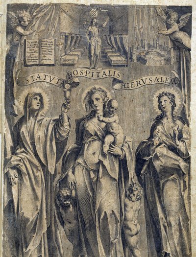 Frontispiece of the Statutes of the Order of Malta 