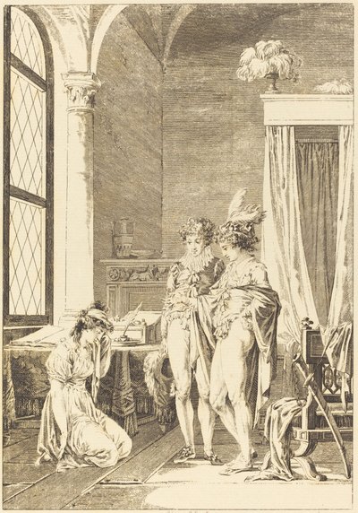 Joconde: The Pardon by Philippe Triere after Jean Baptiste Mallet