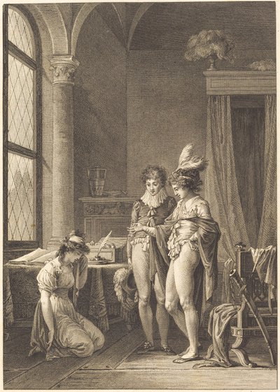 Joconde: The Pardon by Philippe Triere after Jean Baptiste Mallet