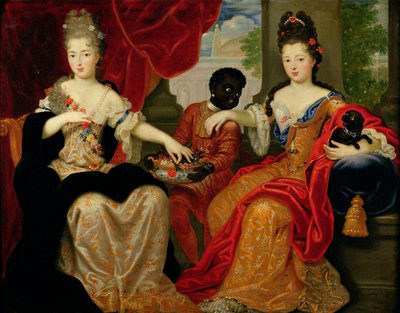 Portrait of Francoise-Marie de Bourbon and Louise-Francoise de Bourbon by Philippe Vignon