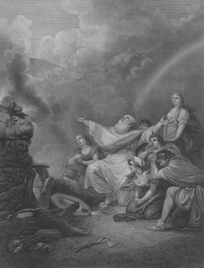 Noah’s Sacrifice, Genesis 8, Verse 20-22 by Philippe de (after) Loutherbourg