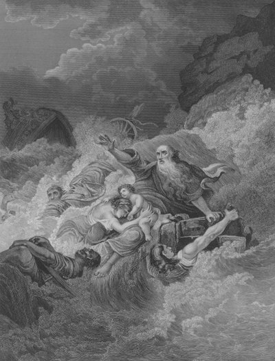 The Shipwreck of St Paul, Acts 27, Verse 1-44 by Philippe de (after) Loutherbourg