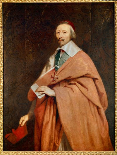 Armand Jean du Plessis, Cardinal de Richelieu by Philippe de (studio of) Champaigne