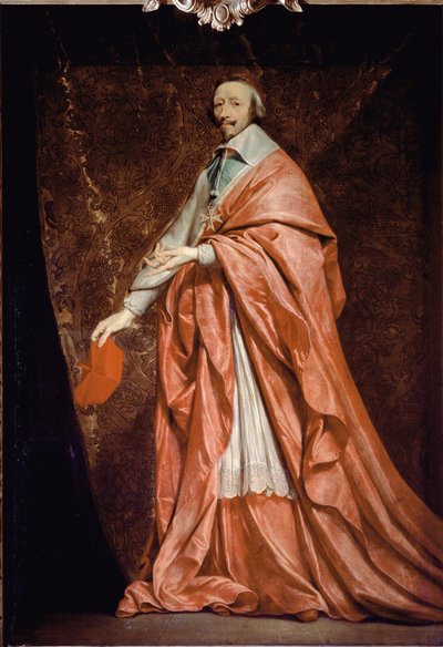 Full-Length Portrait of Armand Jean du Plessis, Cardinal de Richelieu by Philippe de Champaigne