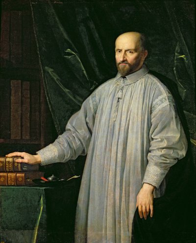 Jean Duvergier de Hauranne, Abbot of Saint-Cyran, c.1646-48 by Philippe de Champaigne