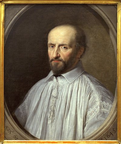 Jean Duvergier de Hauranne, Abbe of Saint Cyran (1581-1643) by Philippe de Champaigne
