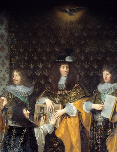 King Louis XIV Receives Knight of the Order of the Holy Spirit (detail) by Philippe de Champaigne