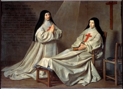 Port Royal: Portrait of Mother Catherine Agnes Arnauld and Sister Catherine de Sainte Suzanne by Philippe de Champaigne