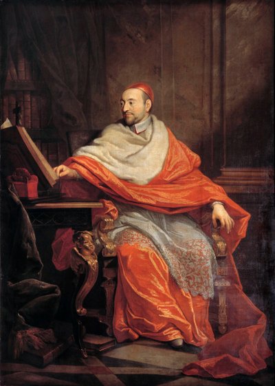 Full-length portrait of Cardinal Pierre de Berulle by Philippe de Champaigne