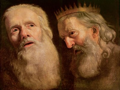 Study of the Heads of Two Old Men by Philippe de Champaigne