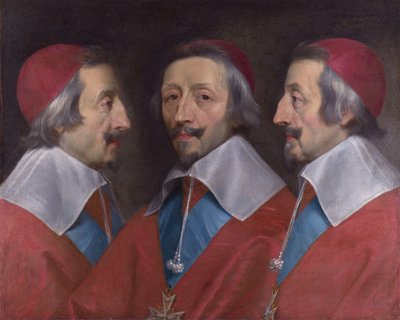 Triple Portrait of the Head of Richelieu by Philippe de Champaigne