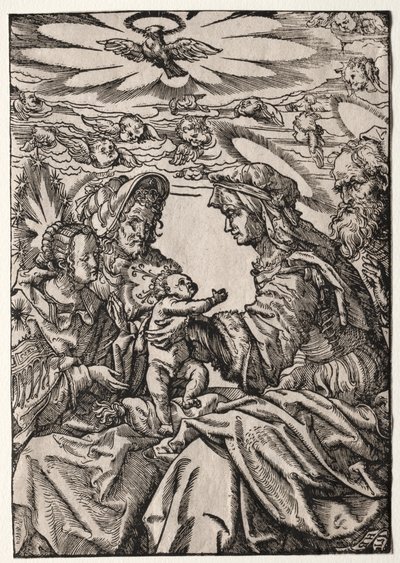 The Holy Family with St. Anne and Joachim by Philippe de Lasalle