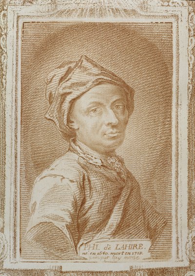 Self Portrait of Philippe de la Hire, Illustration from 