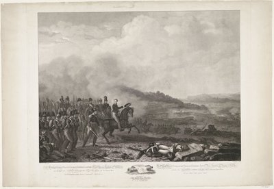 Prince of Orange Leading the Dutch Troops in the Battle of Quatre-Bras, 1815 by Philippus Velijn