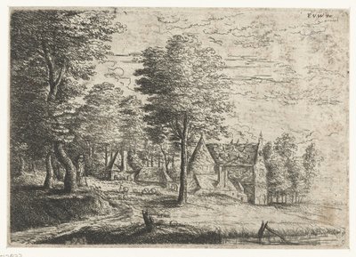 Landscape with a Shepherd and His Flock by Philips Augustijn Immenraet