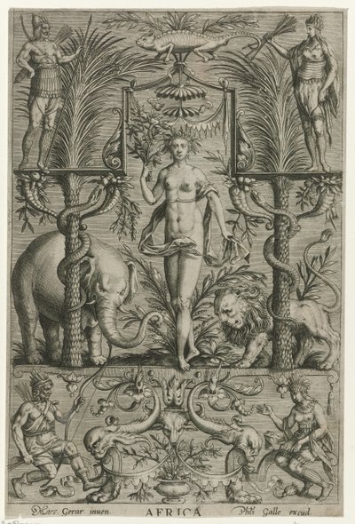 Africa by Philips Galle (attributed to workshop of)