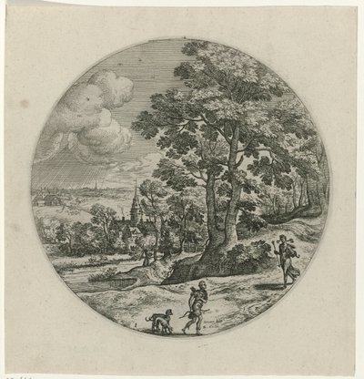 Procris Gives Cephalus a Magic Arrow (series: Cephalus and Procris) by Philips Galle (attributed to workshop of)